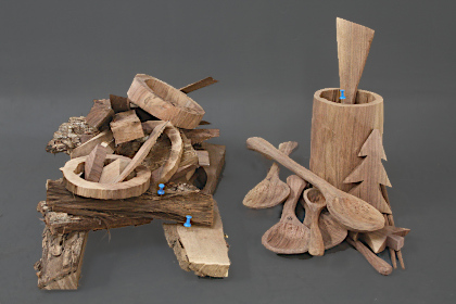 Five carvings from red section nearly finished.