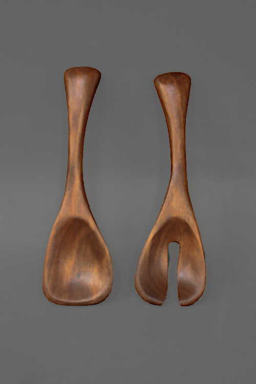 Walnut Salad Servers