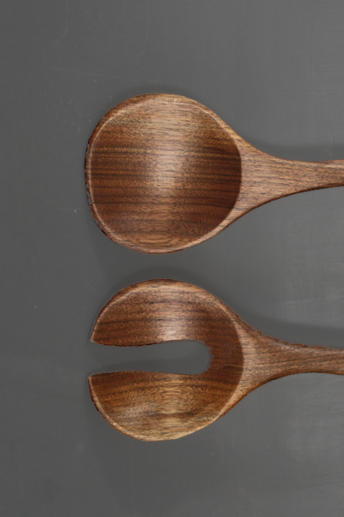 Walnut Salad Servers
