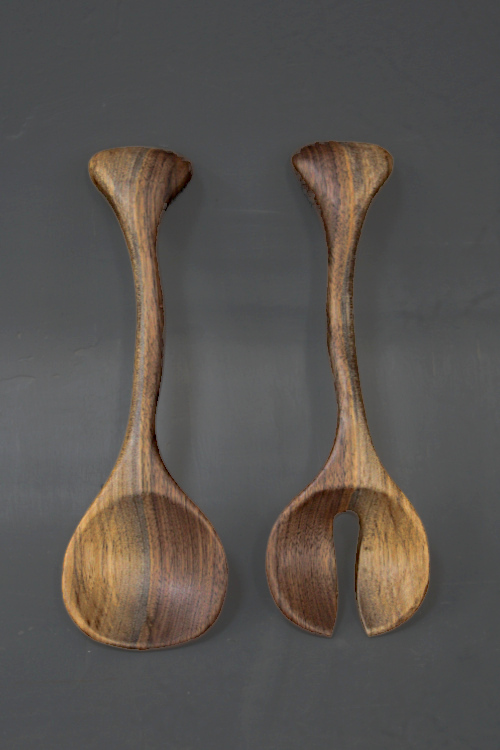 Walnut Salad Servers